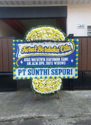 Papan Bunga Duka di Parakan Wetan
